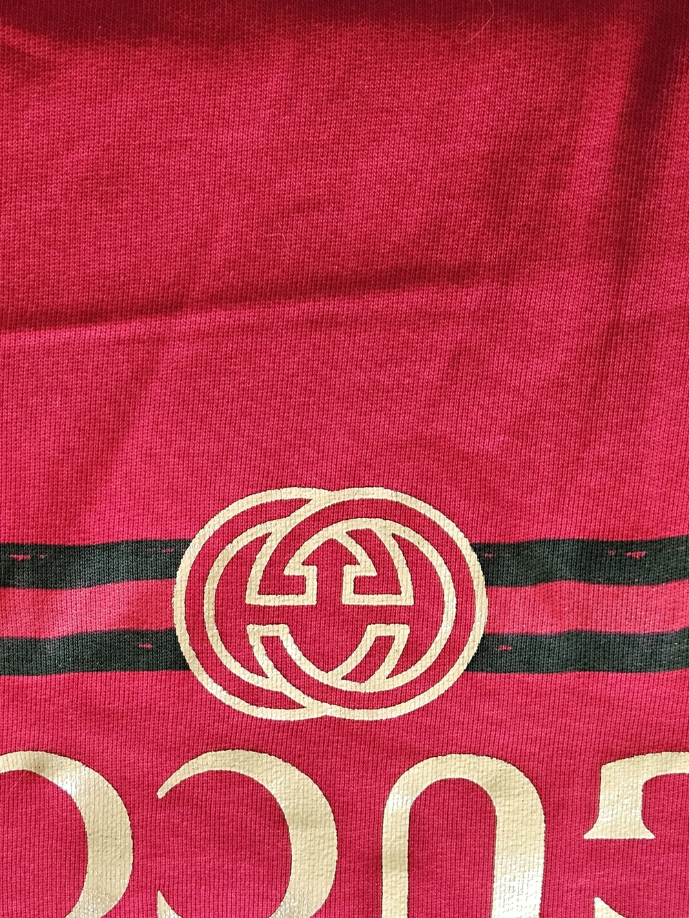 Gucci Red Logo Crewneck Sweater - Picture 5 of 10